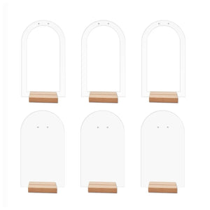 Acrylic Earring Display Holder Arched Jewelry Retail Hollow Bracket T8DE