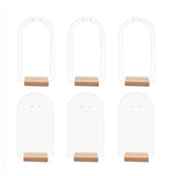 Acrylic Earring Display Holder Arched Jewelry Retail Hollow Bracket T8DE