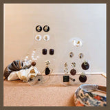 Acrylic Earring Display Rack Transparent Jewelry Storage Stand