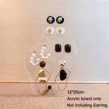 Acrylic Earring Display Rack Transparent Jewelry Storage Stand