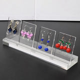Acrylic Earring Display Rack Necklace Earring Ring Storage Board Customized