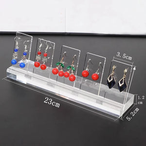 Acrylic Earring Display Rack Necklace Earring Ring Storage Board Customized