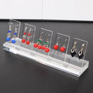 Acrylic Earring Display Rack Necklace Earring Ring Storage Board Customized