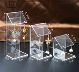 Acrylic Earring Display Stand Jewelry Organizer Earring Hanging Shelf Case