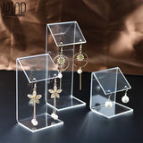 Acrylic Earring Display Stand Jewelry Organizer Earring Hanging Shelf Case
