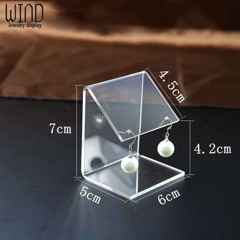 Acrylic Earring Display Stand Jewelry Organizer Earring Hanging Shelf Case