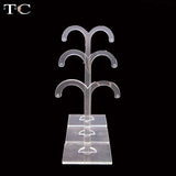 Acrylic Earrings Display Shelf Stand Holder Jewelry Organizer Rack