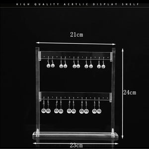 Acrylic Earrings Necklace Jewelry Display Stand Organizer