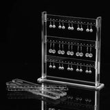 Acrylic Earrings Necklace Jewelry Display Stand Organizer