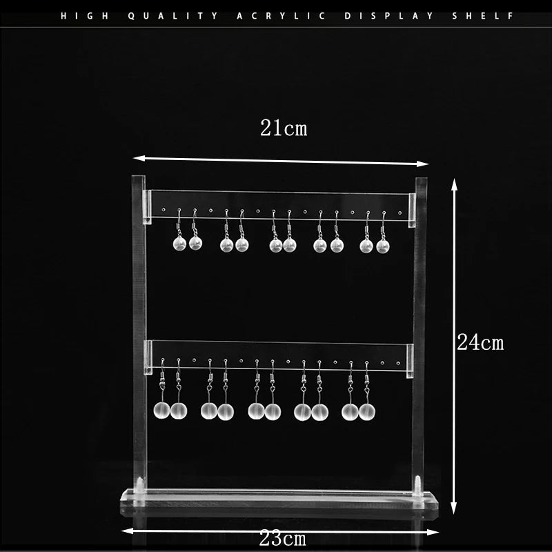 Acrylic Earrings Necklace Jewelry Display Stand Organizer