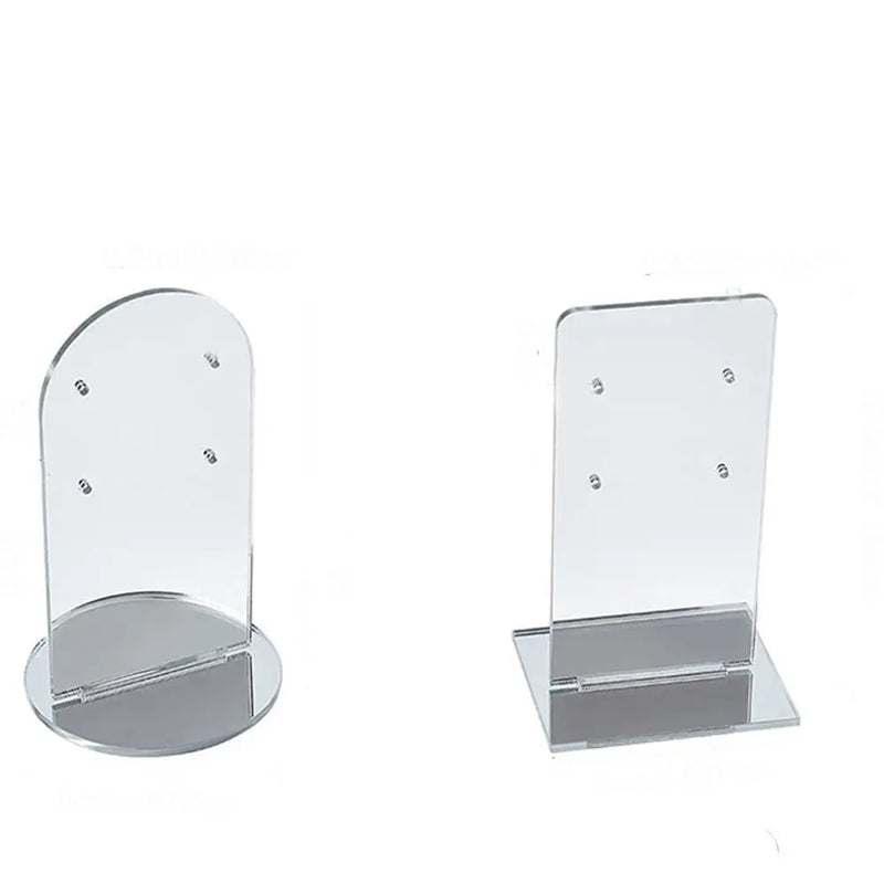 Acrylic Earrings Storage Display Stand Mirror Rack Jewelry Accessories