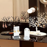 Acrylic Earrings Storage Display Stand Mirror Rack Jewelry Accessories