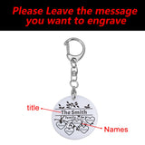 Personalized Acrylic Family Keychain with Name - Parents Children Key Chain