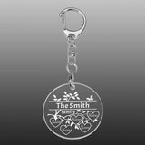 Personalized Acrylic Family Keychain with Name - Parents Children Key Chain