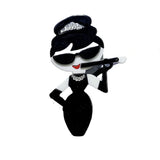 Acrylic Famous Actor Figure Brooches Smoking Cigarette Holder Lady Party Pin