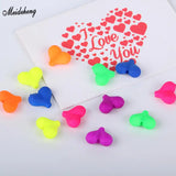 Acrylic Heart Beads for DIY Jewelry Making