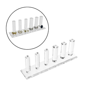 Acrylic Finger Display Counter Stand Shows Jewelry Storage