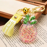 Glitter Gradient Pineapple Key Chain Pendant