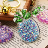 Glitter Gradient Pineapple Key Chain Pendant