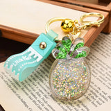 Glitter Gradient Pineapple Key Chain Pendant