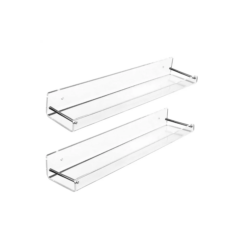 Clear Acrylic Floating Shelves, 15 L x3.25 inch W, Invisible Wall Shelf