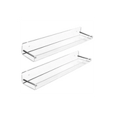 Clear Acrylic Floating Shelves, 15 L x3.25 inch W, Invisible Wall Shelf