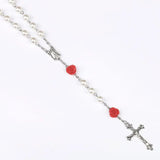 Colorful Acrylic Flower Beads Rosary Necklace