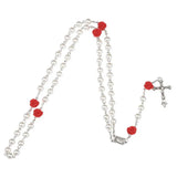 Colorful Acrylic Flower Beads Rosary Necklace