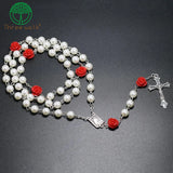 Colorful Acrylic Flower Beads Rosary Necklace