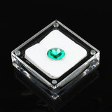 Acrylic Glass Top Gem Box & Showcase Gemstone Casket Display Stand Holder