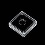 Acrylic Glass Top Gem Box & Showcase Gemstone Casket Display Stand Holder