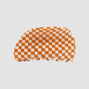 Acrylic Hair Claw Clips Vintage Mosaic Plaid Checkered Geometric Large Clamps