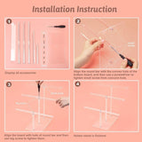 Acrylic Hairband Display Stand 3-Tier T-bar Organizer