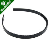 Acrylic Headbands with Teeth, 9mm Width, Bent Ends, 20pcs/lot