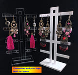 Acrylic High Earring Display Stand Store Showing Shelf