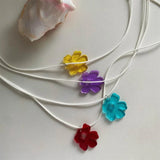Acrylic Hollow Flower Charm Pendant for DIY Jewelry Making