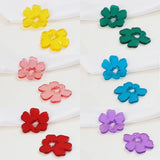 Acrylic Hollow Flower Charm Pendant for DIY Jewelry Making