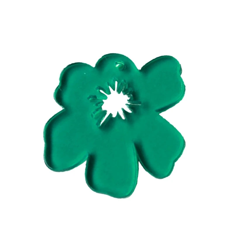 Acrylic Hollow Flower Charm Pendant for DIY Jewelry Making