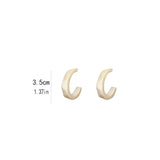 Acrylic Hoop Earrings Retro Twist Ring Earrings