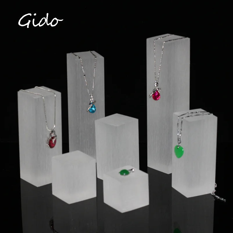 Square Column Acrylic Jewelry Display Rack