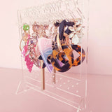 Acrylic Earrings Pendant Stand 8 Pcs Clear Storage Display