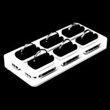 Acrylic Jewelry Display Stand 6 Ring Holders Customization Ring Ornaments Rack