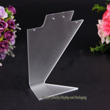 Acrylic Jewelry Set Display Earring Holder Pendant Stand Necklace Holder L
