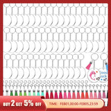 Acrylic Key Chain Tassel Decorative Pendant 12PCS Set