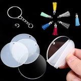 Acrylic Keychain Blank Set for DIY Craft