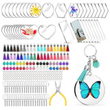 Acrylic Keychain Blank Transparent Ornament DIY Craft Set