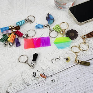 Acrylic Keychain Blanks Bulk for DIY Craft 30 Pieces