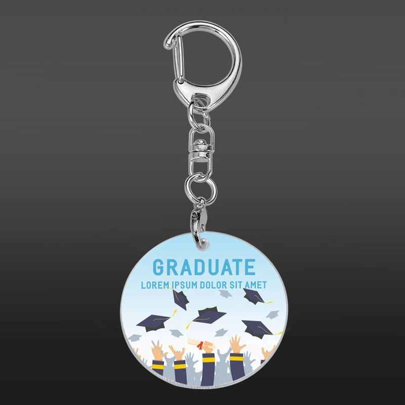 Class Of Graduation Acrylic Keychain Inspirational Gift For Him Her