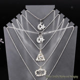 Acrylic L Necklace Display Stand Jewelry Organizer