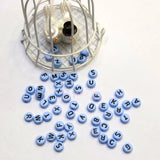 Acrylic Letter Beads 3600pcs/Lot Pink Alphabet English Character Loose Beads